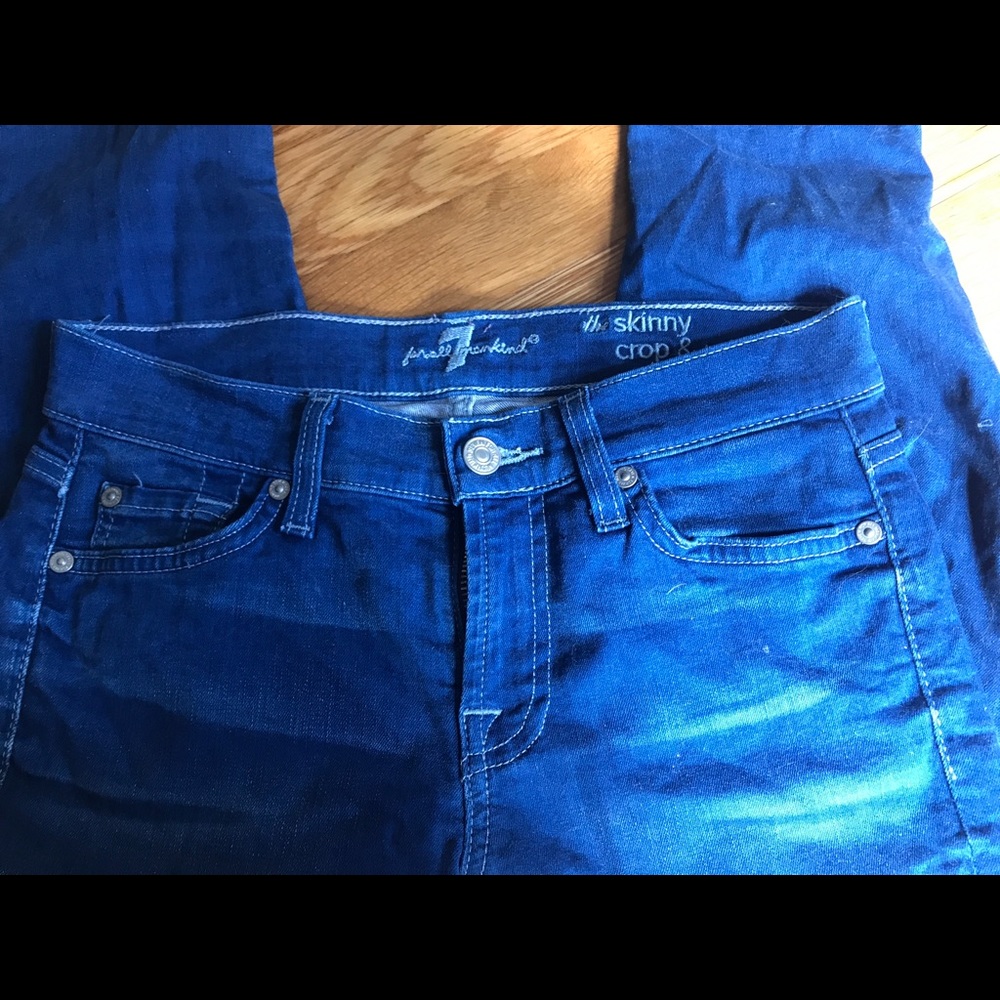 7 For All Mankind Skinny Crop & Roll Jean